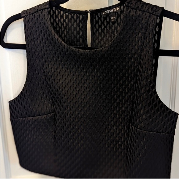 Express Tops - Express Cropped Formal Top Size Small